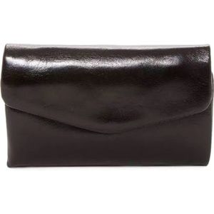 HOBO Lacy Leather Wallet in Black